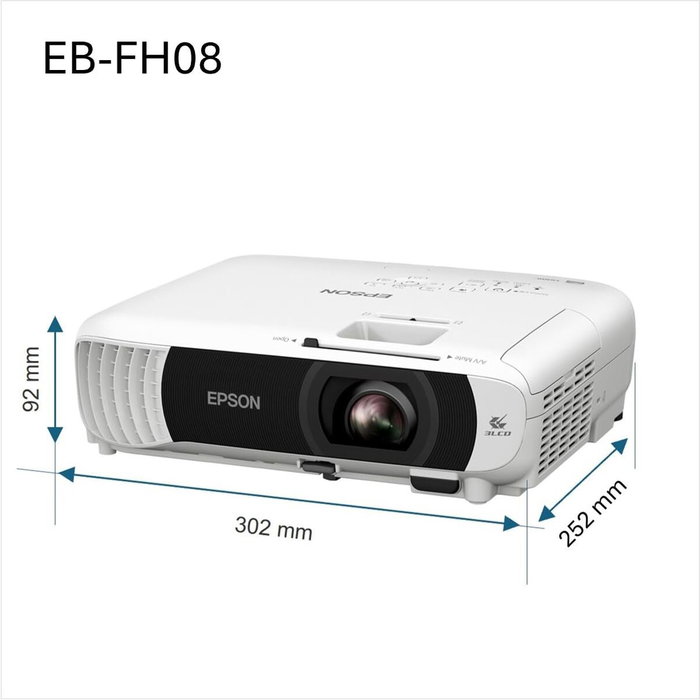 Epson EB-FH08 Proyector Full HD 1080p 3LCD 3600 Lúmenes Blanco
