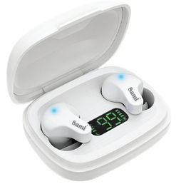 SAMI Auriculares XS AIR TWS Inalámbricos Bluetooth con Estuche de Carga 400mAh y Batería 50mAh - Negro