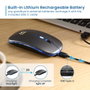 Ewent Ratón Inalámbrico Recargable Dual Bluetooth/WiFi RGB