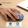 Ewent Ratón Inalámbrico Recargable Dual Bluetooth/WiFi RGB