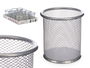 Pincello Lapicero Rejilla Redondo Plata Metal 9x9x9.5cm (Set de 24)