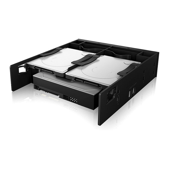 ICY BOX IB-5251 Einbaurahmen para 3 Unidades de Almacenamiento 2.5", Marco de Montaje en Bahía con Tornillos Incluidos, Negro, 147 x 175 x 40 mm ICY BOX IB-5251 Einbaurahmen para 3 Unidades de Almacenamiento 2.5", Marco de Montaje en Bahía con Tornillos Incluidos, Negro, 147 x 175 x 40 mm