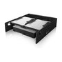 ICY BOX IB-5251 Einbaurahmen para 3 Unidades de Almacenamiento 2.5", Marco de Montaje en Bahía con Tornillos Incluidos, Negro, 147 x 175 x 40 mm