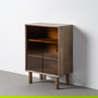 Vitrina Marrón Madera-Cristal 70 X 40 X 100 cm