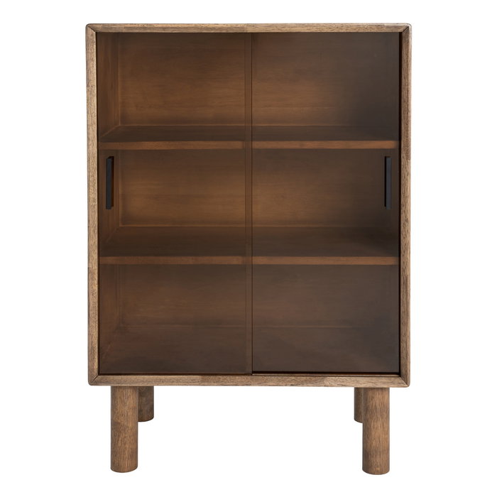 Vitrina Marrón Madera-Cristal 70 X 40 X 100 cm