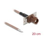 DeLOCK Cable de antena coaxial FAKRA F a extremos de cable abiertos RG-316 20 cm