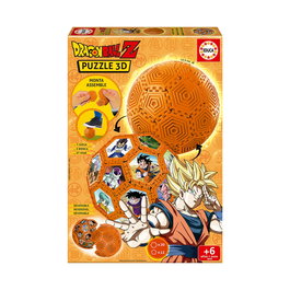 Educa 20415 Puzzle 3D Esfera Dragon Ball - Modelo de construcción con 32 piezas, montaje en 3D, español, +6 años