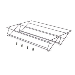 Emuca Cajón zapatero para armarios y vestidores Quartz, 540 (M70), Acero, Titanio