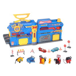 Tachan Garaje Maletín de Carreras con Luces y Sonidos