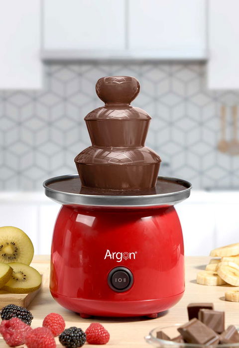 Argon Fuente De Chocolate Roja 45W 15x22.5x15 cm (Set de 6)