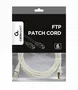 Gembird PP6-3M/W Cable de Red Ethernet Cat6 FTP Blindado, 3 Metros, Conectores RJ45 Macho, Color Blanco