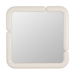Espejo Lacado Crema Dm Decoración 90 X 4,80 X 90 cm