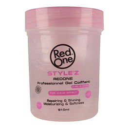 Red One Style'z Gel Fijador Curl Wavy Cabello Rizado Ondulado Profesional 910 ml