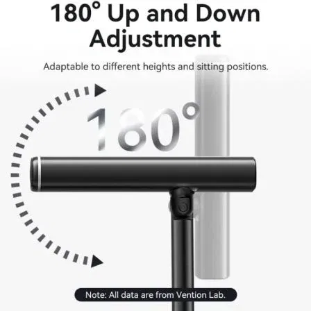 Vention NCCB0 Micrófono de Sobremesa USB Tipo-C con Cancelación de Ruido, Plug-and-Play, Puerto de Monitoreo, Omnidireccional, Negro