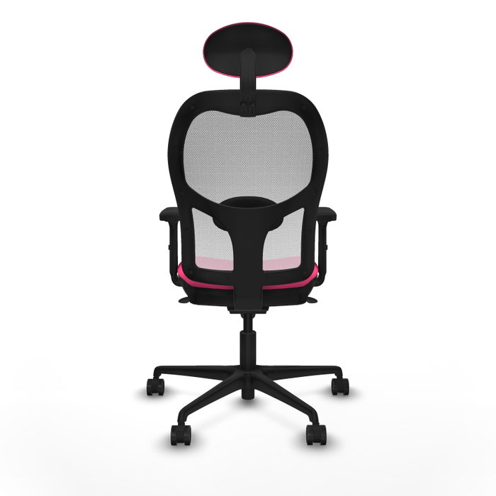 PIQUERAS Y CRESPO Silla de oficina Jorquera Rosa y Blanco
