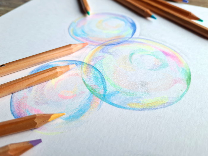 Estuche metálico de Lápices de colores Bruynzeel Expression tonos pastel de 12 artículos