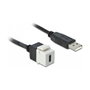DeLOCK Módulo Keystone USB 2.0 C Hembra a USB 2.0 A Macho Plano