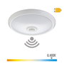 Edm Aplique de superficie LED con sensor crepuscular y movimiento IP20 15 W 6400 K ø29 x 6 cm
