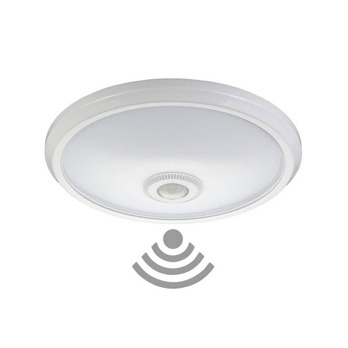 Edm Aplique de superficie LED con sensor crepuscular y movimiento IP20 15 W 6400 K ø29 x 6 cm Edm Aplique de superficie LED con sensor crepuscular y movimiento IP20 15 W 6400 K ø29 x 6 cm