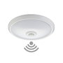 Edm Aplique de superficie LED con sensor crepuscular y movimiento IP20 15 W 6400 K ø29 x 6 cm