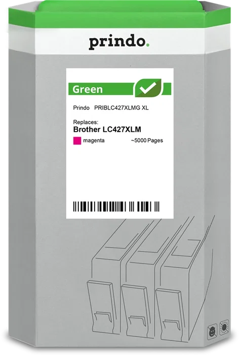 Prindo Cartucho de tinta magenta PRIBLC427XLMG Green XL Prindo Cartucho de tinta magenta PRIBLC427XLMG Green XL