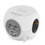 Orbegozo Regleta 4500 con Carga Inalámbrica 3 Tomas de Corriente 2 USB 2 USB Tipo C Cable 1.5m Blanca y Gris