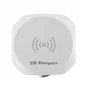 Orbegozo Regleta 4500 con Carga Inalámbrica 3 Tomas de Corriente 2 USB 2 USB Tipo C Cable 1.5m Blanca y Gris