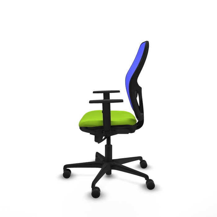 PIQUERAS Y CRESPO Silla de oficina Jorquera con mecanismo Sincro, Pistacho y Azul