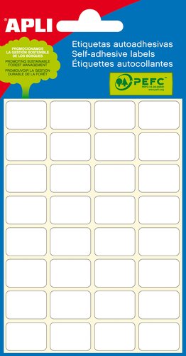 APLI Etiquetas Adhesivas Manuales Blancas Mini Canto Romo 20x50 mm Set de 10 APLI Etiquetas Adhesivas Manuales Blancas Mini Canto Romo 20x50 mm Set de 10