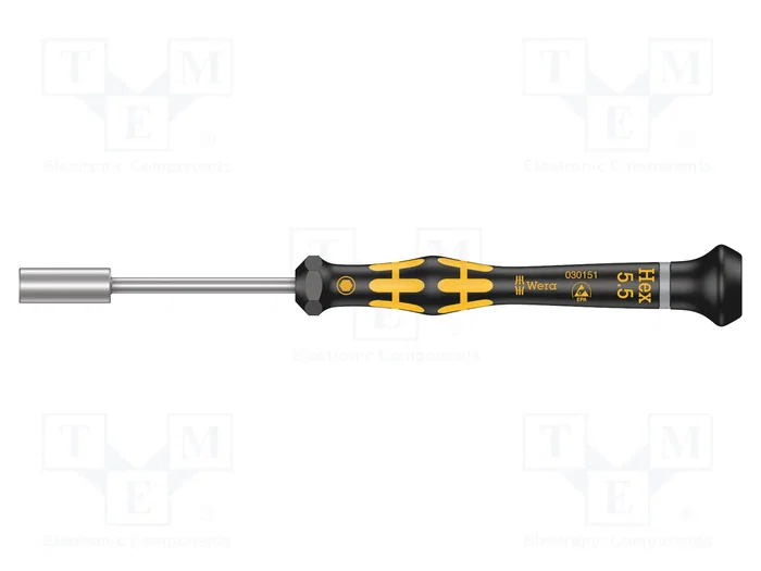 WERA Destornillador de precisión Kraftform Micro HEX 5,5mm ESD