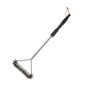 Bbq Collection Cepillo para Barbacoa Metalico con Mango 16.3 x 54.5 cm, Acero Inoxidable y PVC, Color Cromo, Cepillo de Limpieza