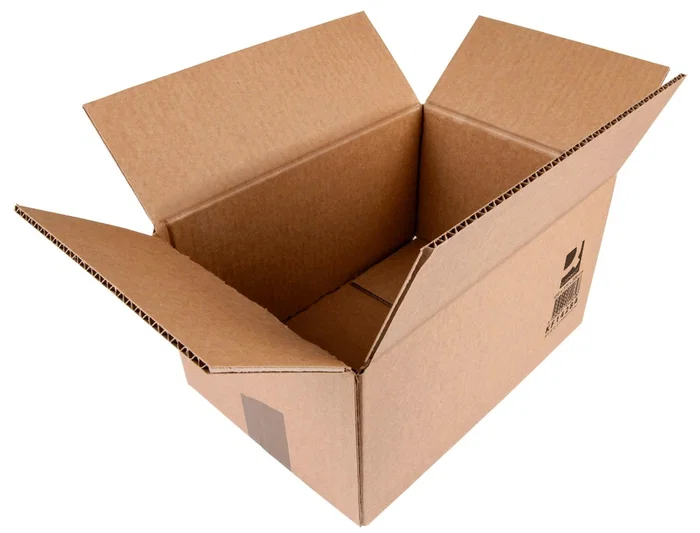 Q-connect Caja de embalar americana ultra resistente cartón reciclado canal doble 7mm, Kraft, 450x375x280 mm