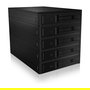 ICY BOX IB-565SSK Backplane para 5 HDD de 2.5", Hot-Swap, 3 Bahías de 5.25", con Ventilador, Llave y Aluminio - SATA, SATA II, SATA III, SAS
