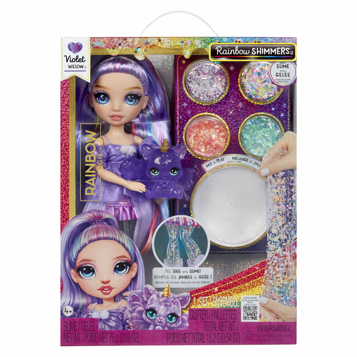 Rainbow High Muñeca Violet Rainbow Shimmers con Slime - Morado Rainbow High Muñeca Violet Rainbow Shimmers con Slime - Morado