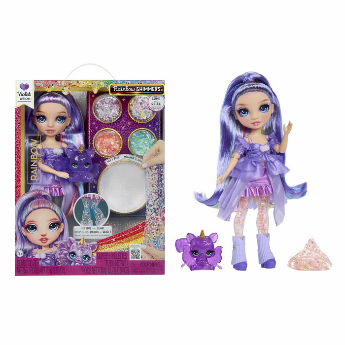 Rainbow High Muñeca Violet Rainbow Shimmers con Slime - Morado Rainbow High Muñeca Violet Rainbow Shimmers con Slime - Morado