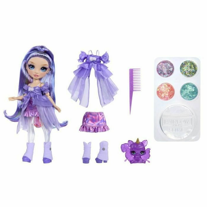 Rainbow High Muñeca Violet Rainbow Shimmers con Slime - Morado Rainbow High Muñeca Violet Rainbow Shimmers con Slime - Morado