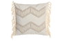 DKD Home Decor Cojín de Poliéster Crudo 45x45 cm con Aplicaciones