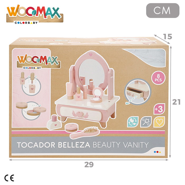 WOOMAX WOOMAX-SET TOCADOR MADERA 28X1 WOOMAX WOOMAX-SET TOCADOR MADERA 28X1