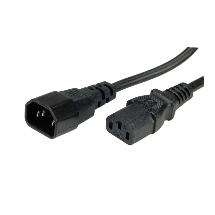 ROLINE 19.44.1011 Cable de Alimentación Negro, 1.8 m, Conectores IEC C14 a IEC C13, 250V, 10A ROLINE 19.44.1011 Cable de Alimentación Negro, 1.8 m, Conectores IEC C14 a IEC C13, 250V, 10A
