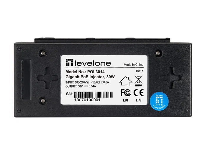 Level One POI-3014 Inyector Gigabit PoE 30W 52V