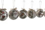 DKD Home Decor Bola Decoración Navidad Tradicional Beige Rojo Papa Noel Set 14 Piezas 25x25x16 cm