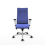 PIQUERAS Y CRESPO Sillón Albacete Azul claro con Mecanismo Sincro y Base de Aluminio