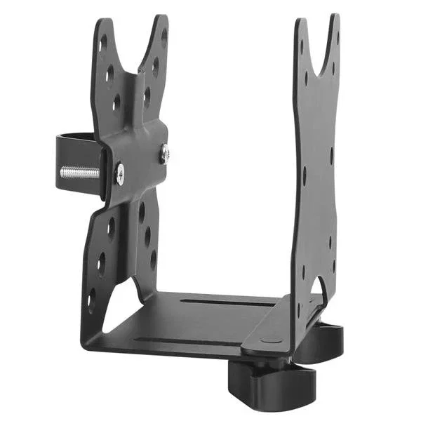 StarTech.com Soporte de Montaje VESA Ajustable para Thin Clients, Docking Station, NUC, Mac Mini, CPU Pequeña - Soporte para Monitor y Escritorio - Negro - ACCSMNT