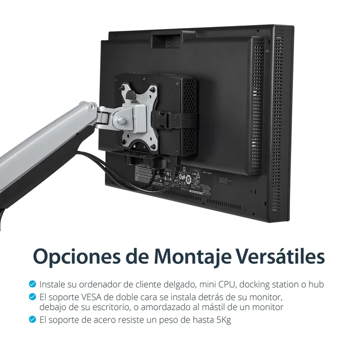 StarTech.com Soporte de montaje VESA para Thin Clients Negro StarTech.com Soporte de montaje VESA para Thin Clients Negro