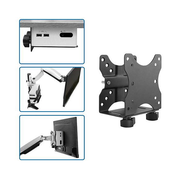StarTech.com Soporte de Montaje VESA para Thin Clients - Caja VESA para Clientes Delgados/Ligeros