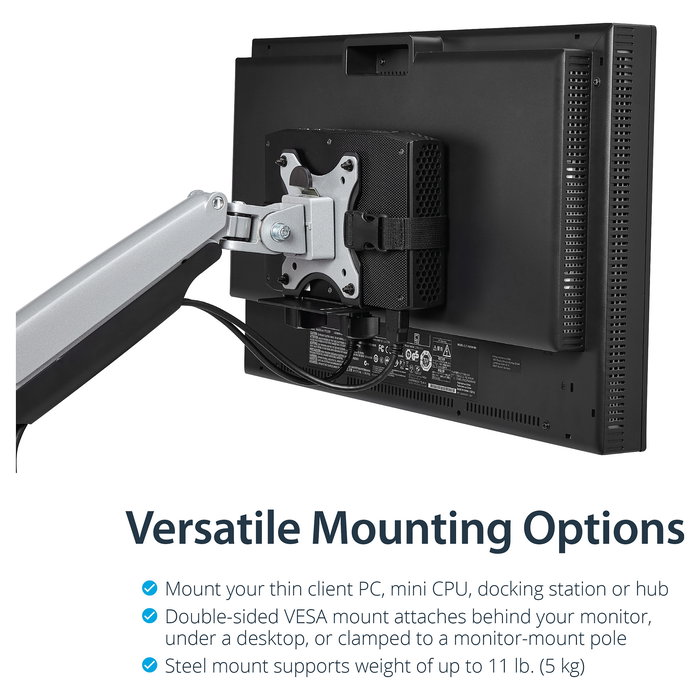 StarTech.com Soporte de Montaje VESA para Thin Clients - Caja VESA para Clientes Delgados/Ligeros
