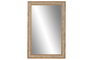 DKD Home Decor Espejo de Madera de Hevea y Piedra Gris 60x90 cm