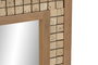 DKD Home Decor Espejo de Madera de Hevea y Piedra Gris 60x90 cm
