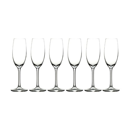 Summa Duna Copa Champagne, Capacidad 21 cl, Altura 221 mm, Diámetro 70 mm, Cristalino con Borde Fino (Set de 6) Summa Duna Copa Champagne, Capacidad 21 cl, Altura 221 mm, Diámetro 70 mm, Cristalino con Borde Fino (Set de 6)