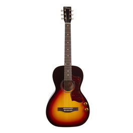 Norman B18 Parlor Cherry Burst GT Q-Discrete Guitarra Acústica Tapa de Cedro Sitka Macizo Mástil Arce Diapasón Palisandro